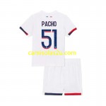 Camisolas de futebol Paris Saint-Germain Willian Pacho 51 Criança Equipamento Alternativa 2024/25 Manga Curta